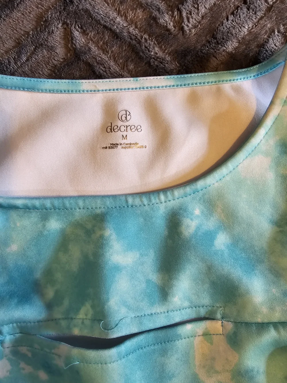 💙 Decree 2-Piece Tie Dye Set Aqua Tie-Dye Tank Top & Flared Skirt Set 💙